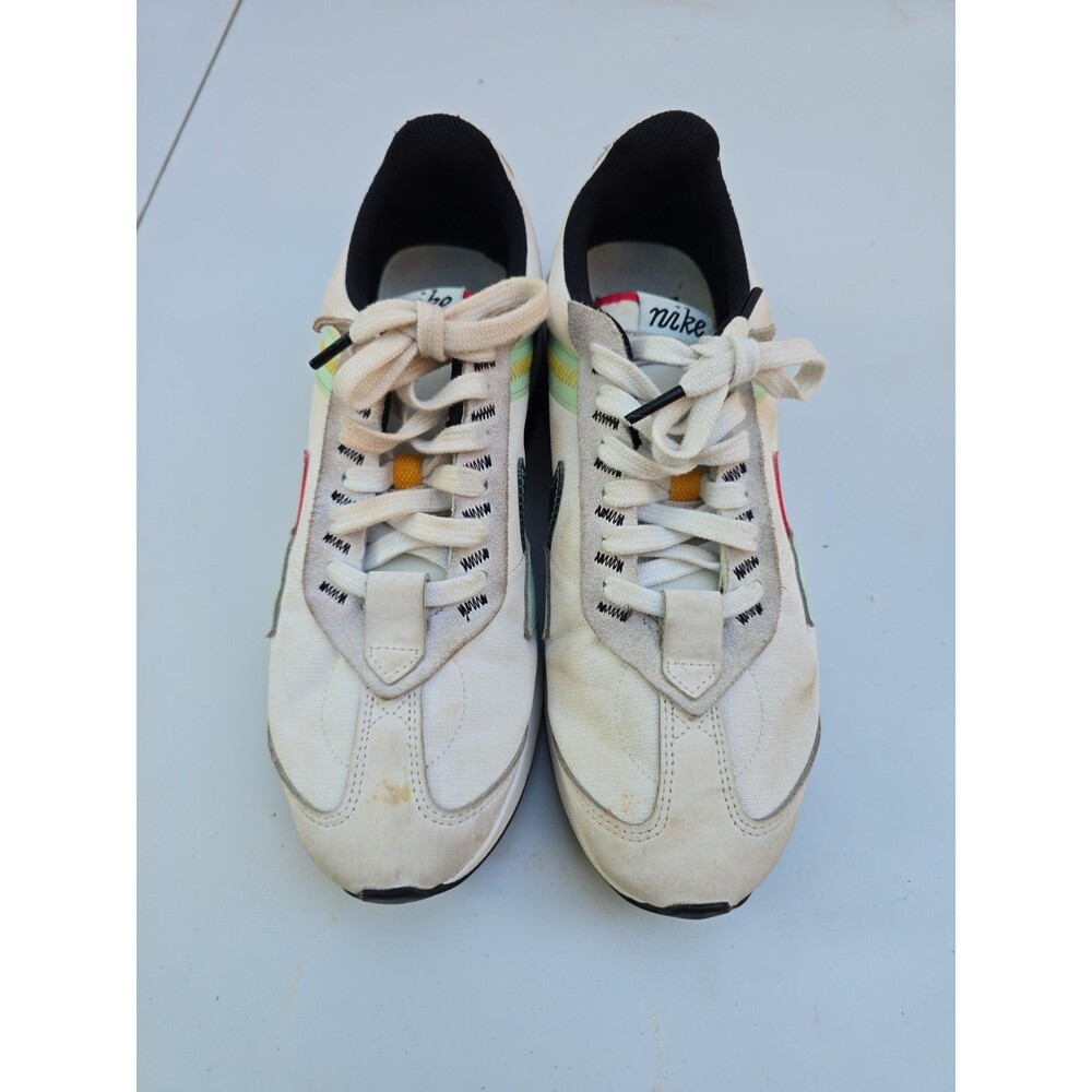 Nike Waffle One DV2211-100 Men's Size 10 Cream Canvas Running Shoes Used